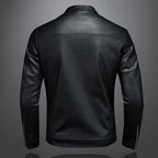 Veste homme noire à poches zippées, coupe sobre, du S au 3XL