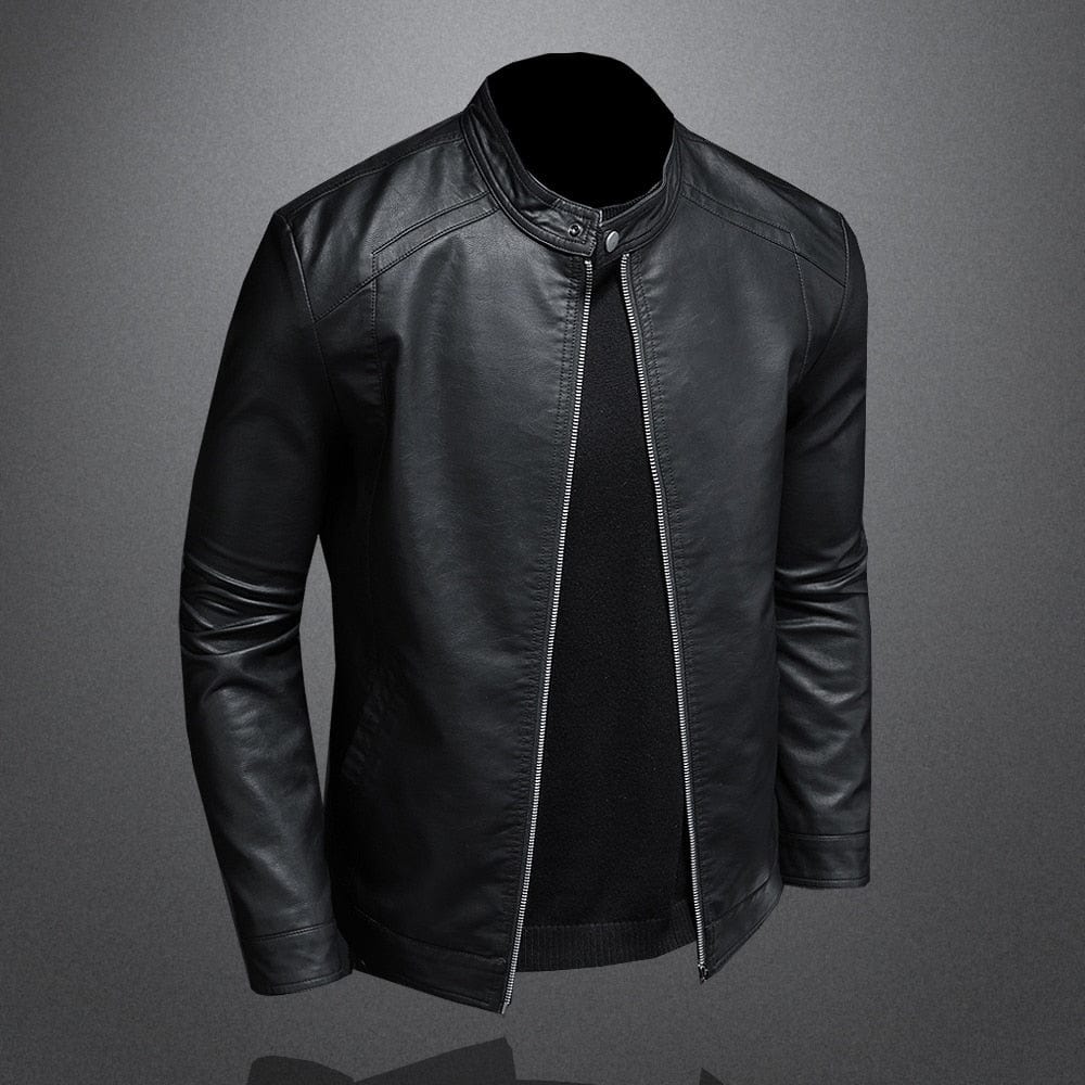 Veste homme noire à poches zippées, coupe sobre, du S au 3XL