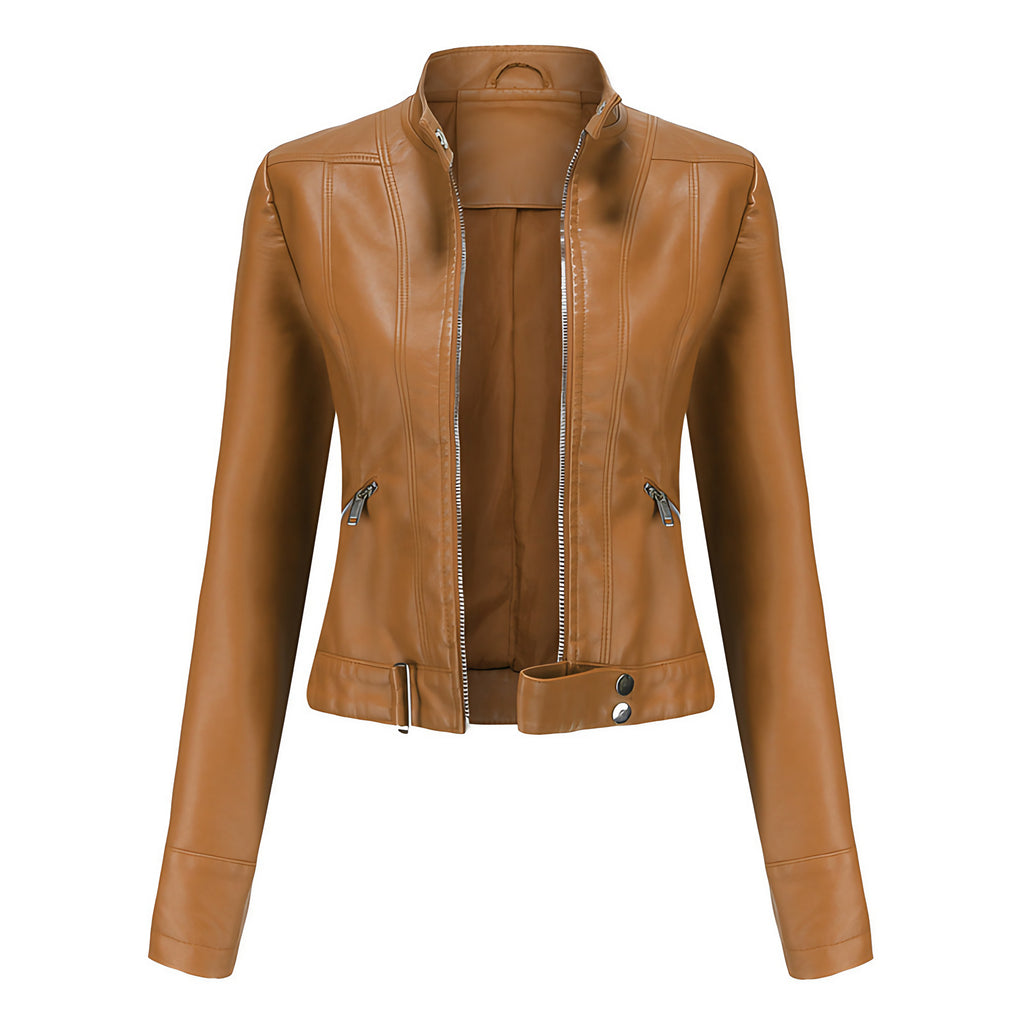 Veste femme chic, six coloris, du S au 3XL, marron clair