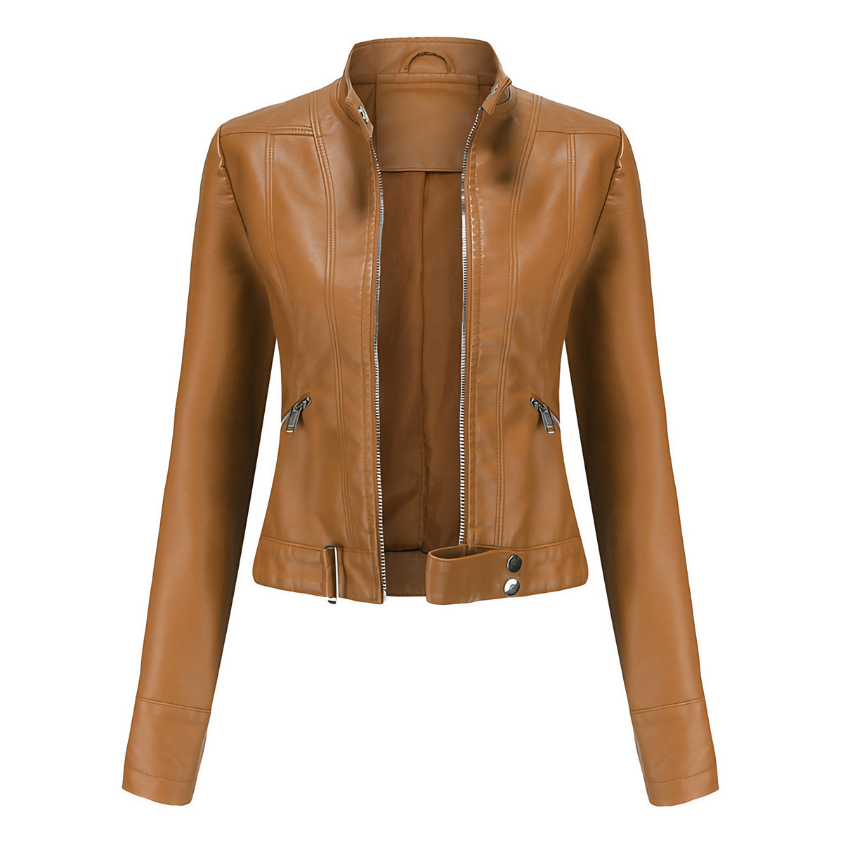 Veste femme chic, six coloris, du S au 3XL, marron clair