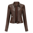 Veste femme chic, six coloris, du S au 3XL, marron