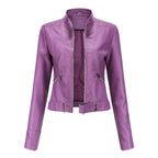 Veste femme chic, six coloris, du S au 3XL, violet foncé