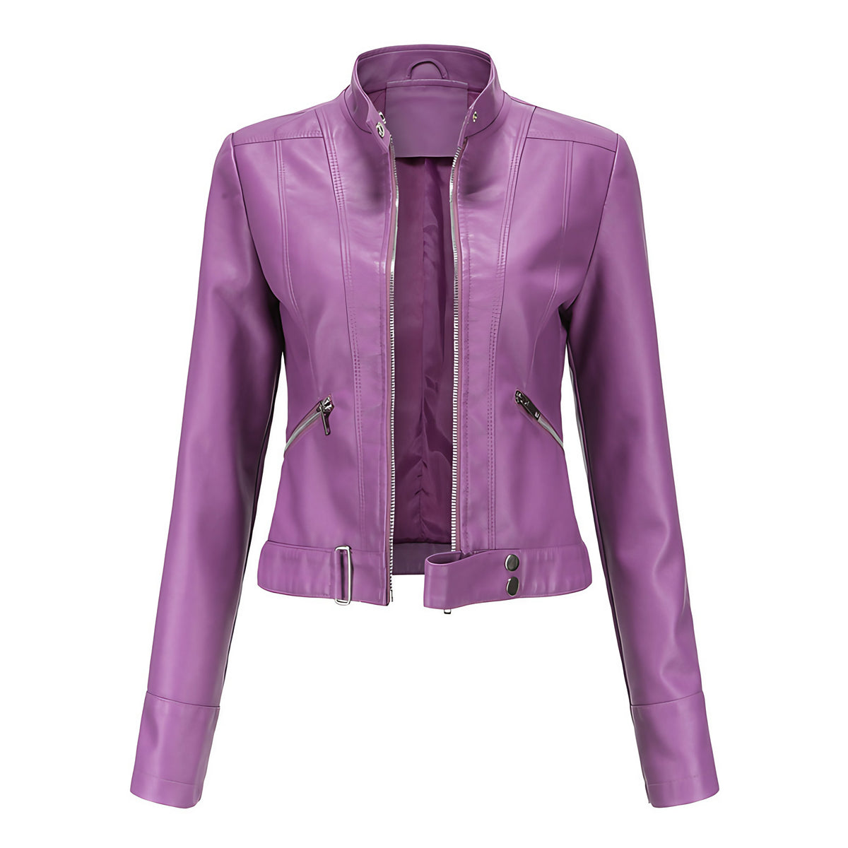 Veste femme chic, six coloris, du S au 3XL, violet foncé