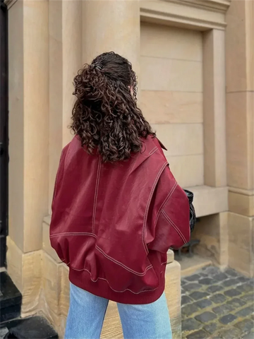 Veste homme classique, rouge ou marron foncé, du XS au 4XL