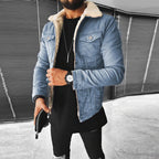 Veste en jean homme, noir, bleu ou bleu foncé, du S au 2XL