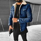 Veste en jean homme, noir, bleu ou bleu foncé, du S au 2XL