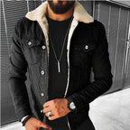 Veste en jean homme, noir, bleu ou bleu foncé, du S au 2XL, noir