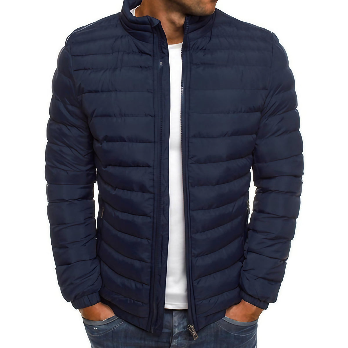 Doudoune homme de ville, six coloris, du S au 3XL, noir