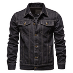 Veste en jean homme, col rabattu et poches poitrine