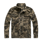 Veste en jean homme rétro, multipoches, cinq coloris, marron