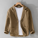 Veste décontractée homme légère, sept coloris, du XS au 2XL, marron