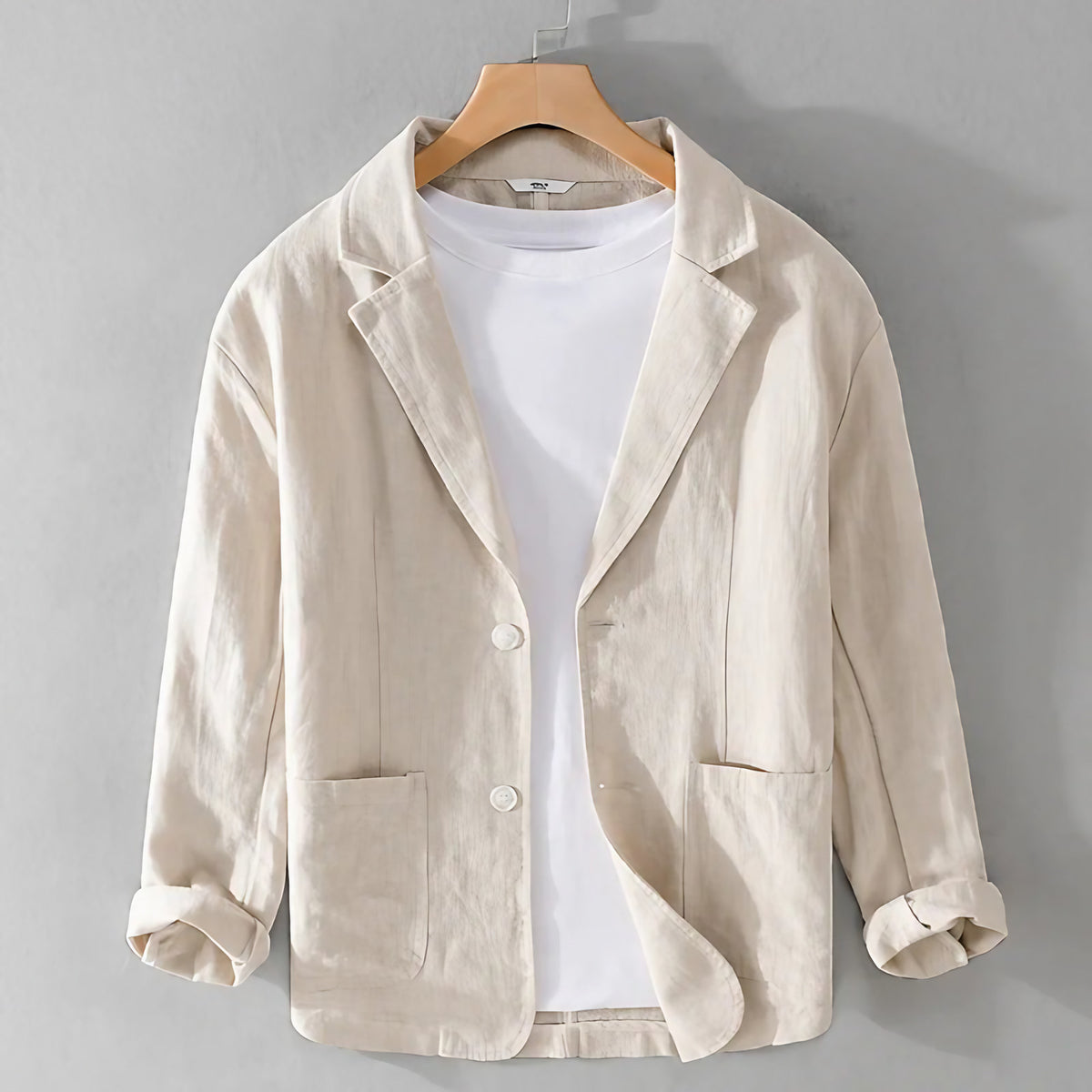 Veste décontractée homme légère, sept coloris, du XS au 2XL, beige