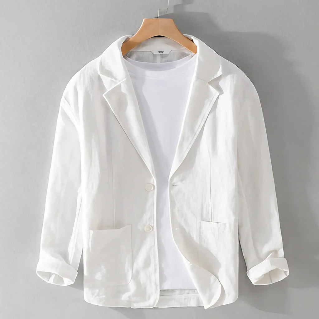 Veste décontractée homme légère, sept coloris, du XS au 2XL, blanc
