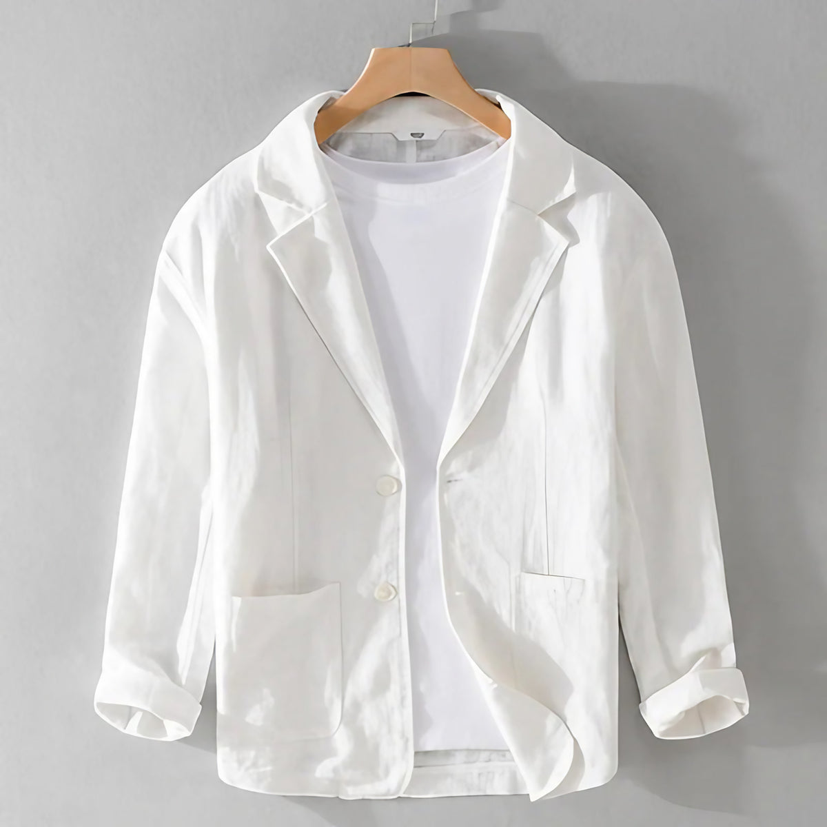 Veste décontractée homme légère, sept coloris, du XS au 2XL, blanc