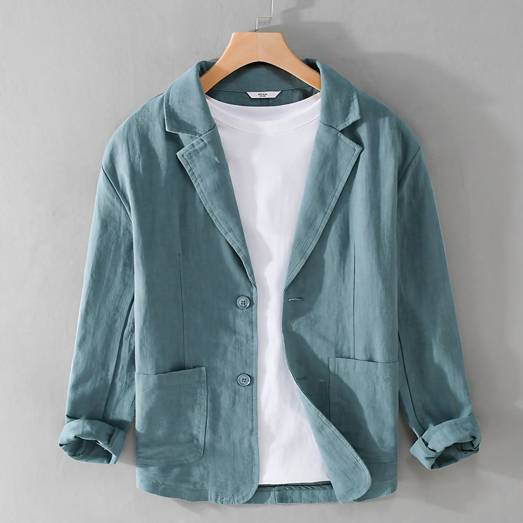 Veste décontractée homme légère, sept coloris, du XS au 2XL, bleu