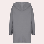 Veste femme épaisse en tweed, cintrée et zippée