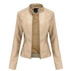 Veste femme ajustée à fermetures éclair, cinq coloris, beige
