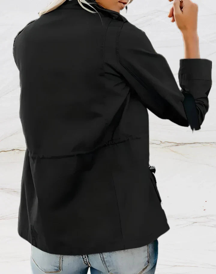 Veste femme à quatre poches, noir, beige ou vert, du S au 3XL