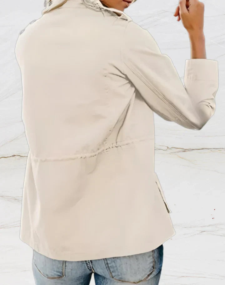 Veste femme à quatre poches, noir, beige ou vert, du S au 3XL