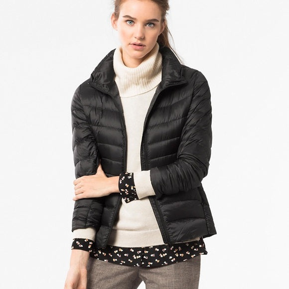 Veste légère imperméable femme à col montant, huit coloris