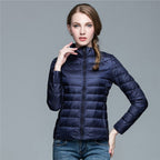 Veste légère imperméable femme à col montant, huit coloris