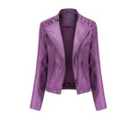 Veste femme à zip caché et coutures princesse, douze coloris, violet