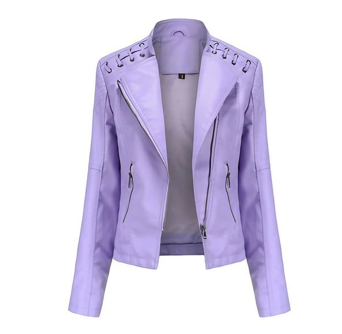 Veste femme à zip caché et coutures princesse, douze coloris, jacinthe des bois