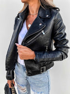 Veste femme coupe ajustée, noir ou rouge, du XS au 3XL, noir
