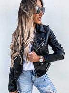 Veste femme coupe ajustée, noir ou rouge, du XS au 3XL