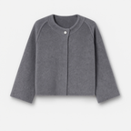 Veste courte femme ample, mi-saison, six coloris, du S au 3XL, gris