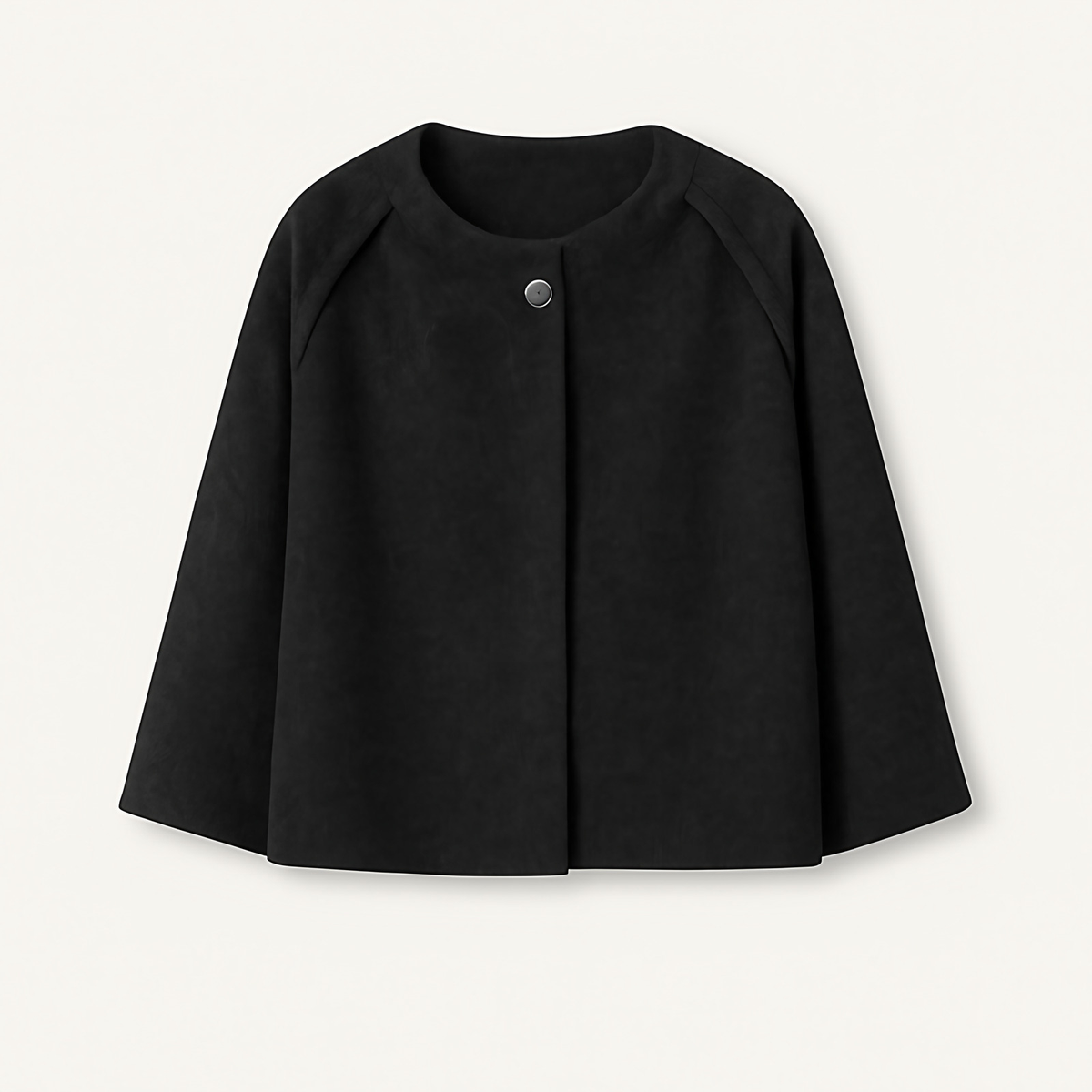 Veste courte femme ample, mi-saison, six coloris, du S au 3XL, noir