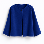 Veste courte femme ample, mi-saison, six coloris, du S au 3XL, bleu