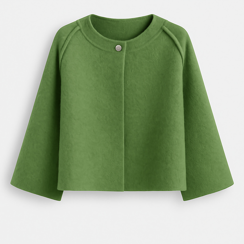 Veste courte femme ample, mi-saison, six coloris, du S au 3XL, vert
