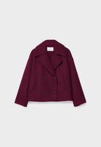 Veste courte femme à double boutonnage, du XS au 3XL, rouge