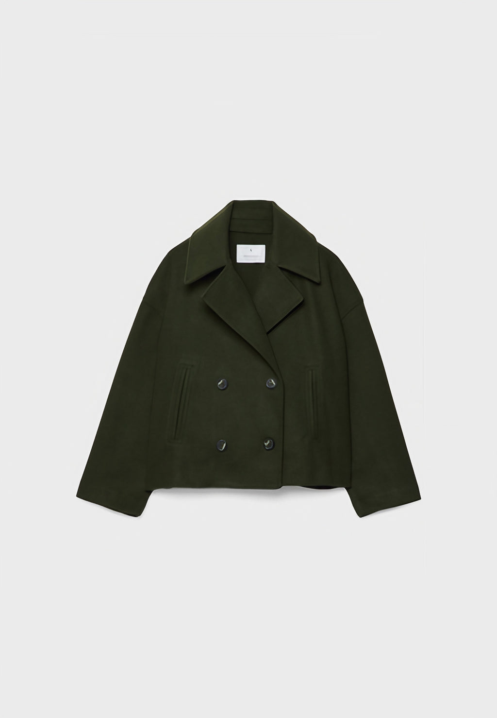 Veste courte femme à double boutonnage, du XS au 3XL, noir