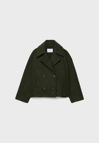 Veste courte femme à double boutonnage, du XS au 3XL, noir