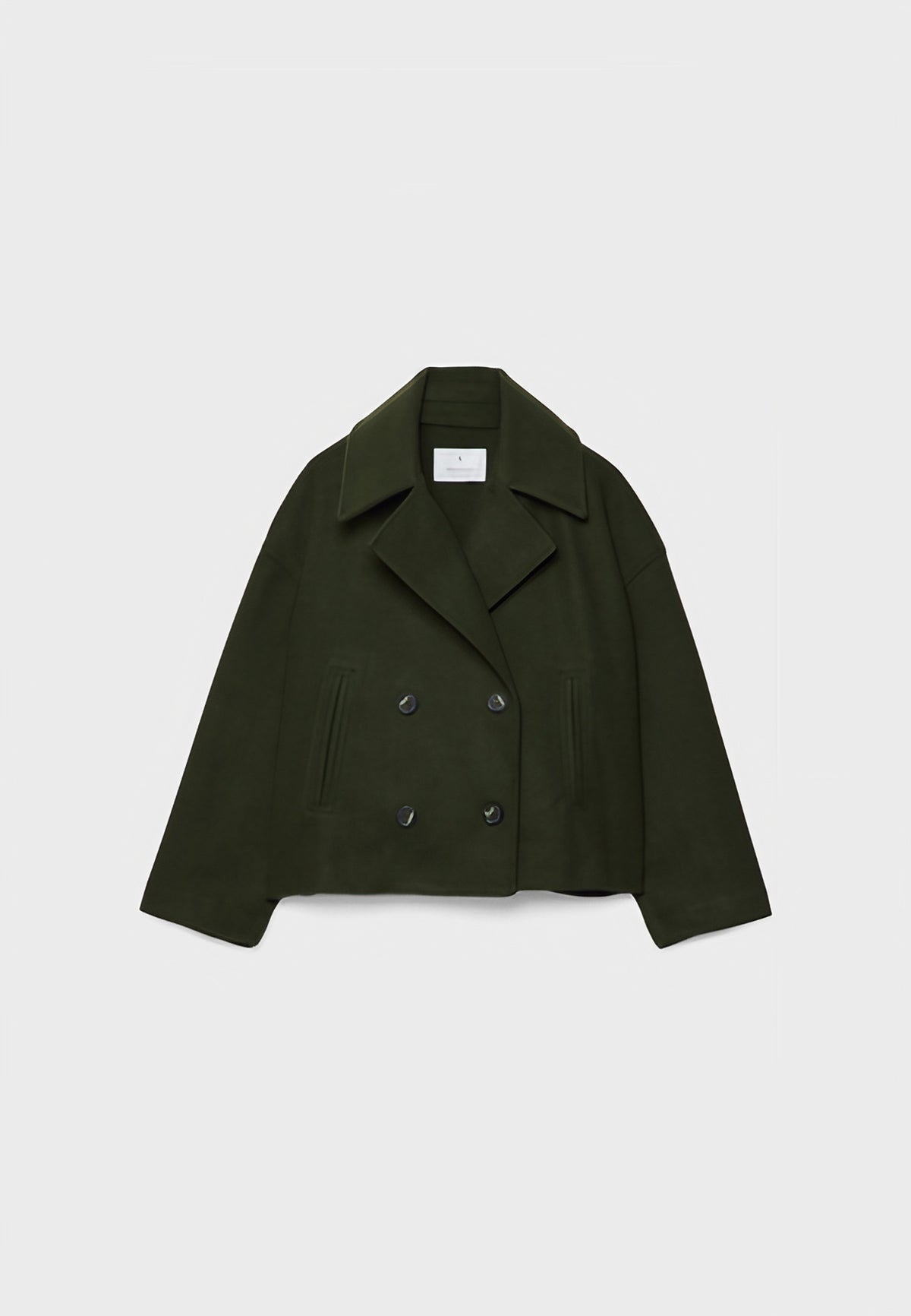 Veste courte femme à double boutonnage, du XS au 3XL, noir