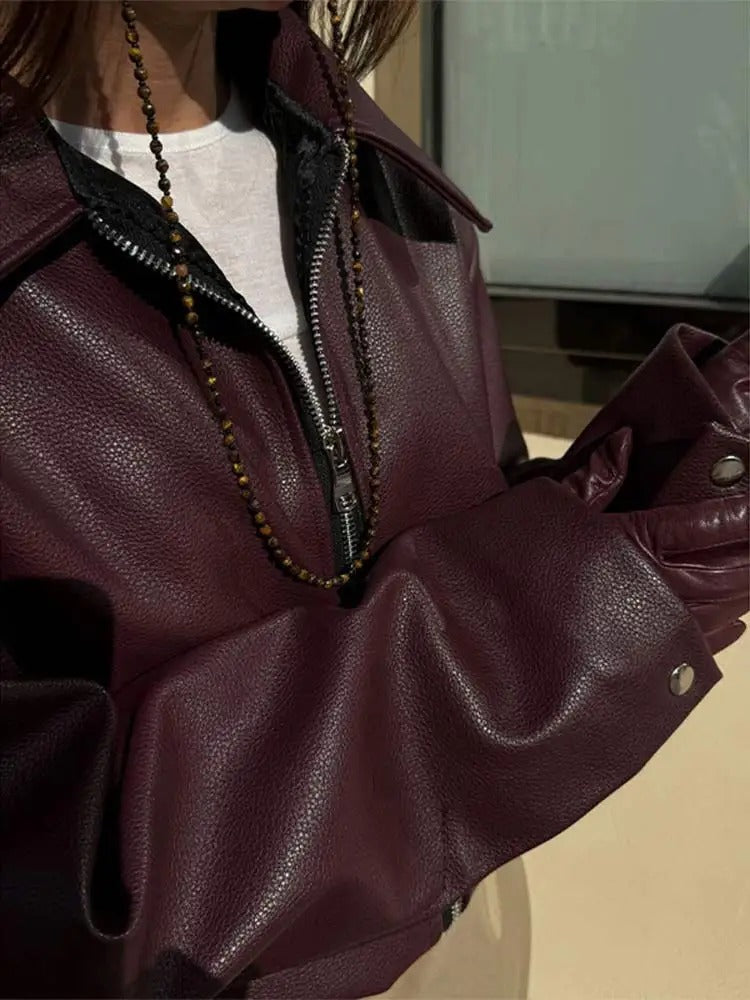 Veste femme rouge vin, coupe moderne, du S au L