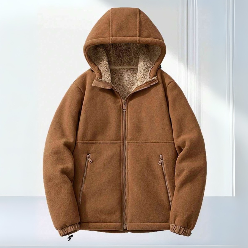Veste d'hiver homme à capuche, poches zippées, du M au 4XL
