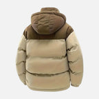 Veste matelassée unisexe à capuche amovible, blocs de couleur