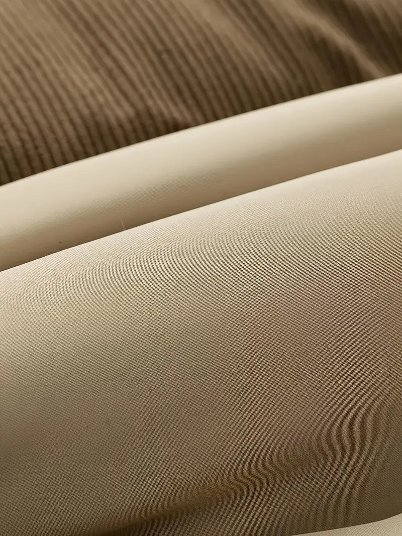Veste matelassée unisexe à capuche amovible, blocs de couleur