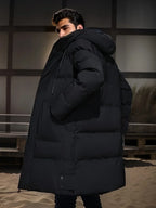Veste d'hiver homme à capuche, coupe-vent et imperméable