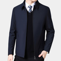 Veste décontractée homme légère, bleu marine, noir ou vert, bleu marine
