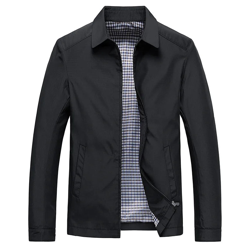 Veste légère homme zippée, noire, beige ou bleue, XS au 2XL