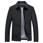 Veste légère homme zippée, noire, beige ou bleue, XS au 2XL, noir