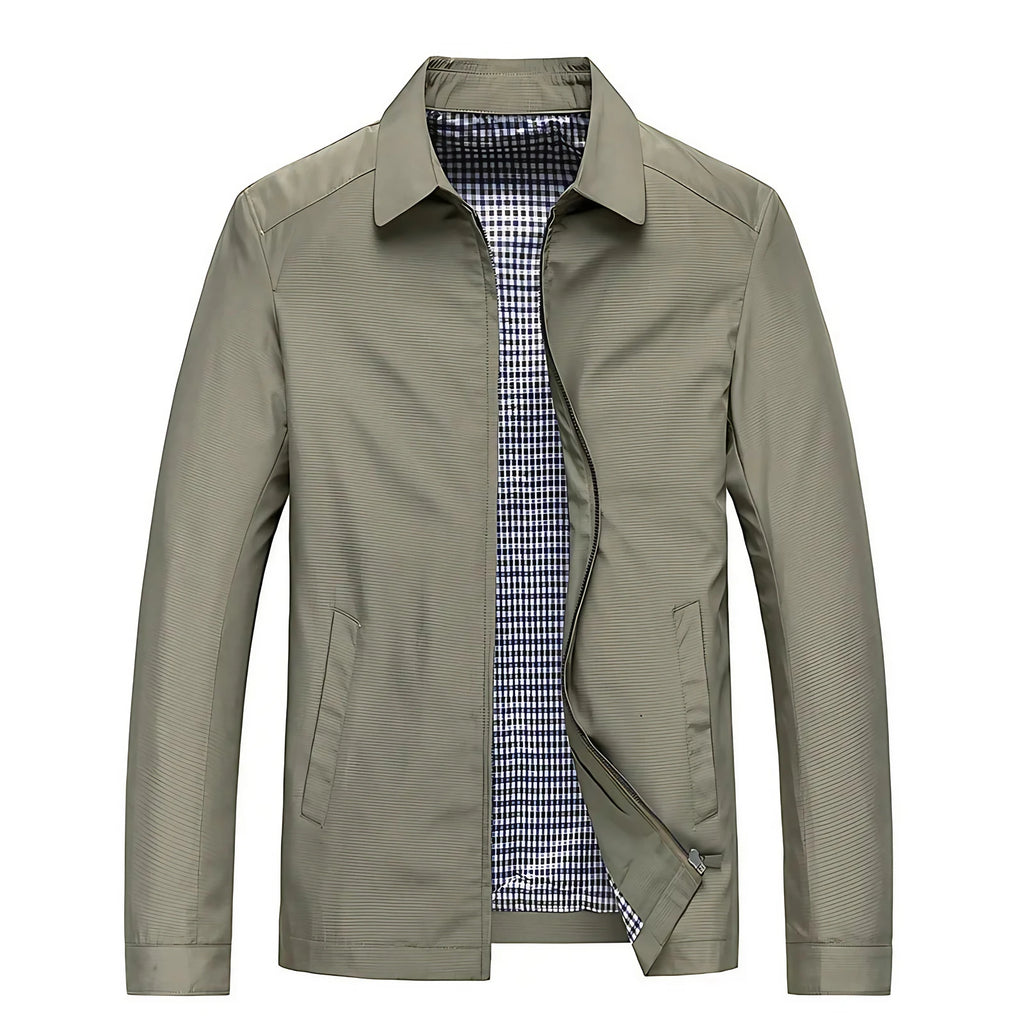 Veste légère homme zippée, noire, beige ou bleue, XS au 2XL, beige
