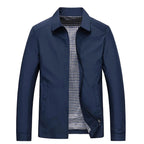 Veste légère homme zippée, noire, beige ou bleue, XS au 2XL, bleu