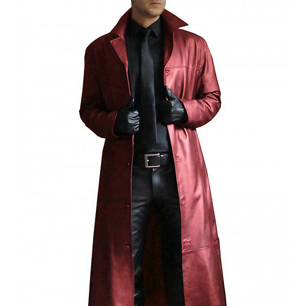 Veste d'hiver homme chaude à coupe ajustée, quatre coloris, rouge