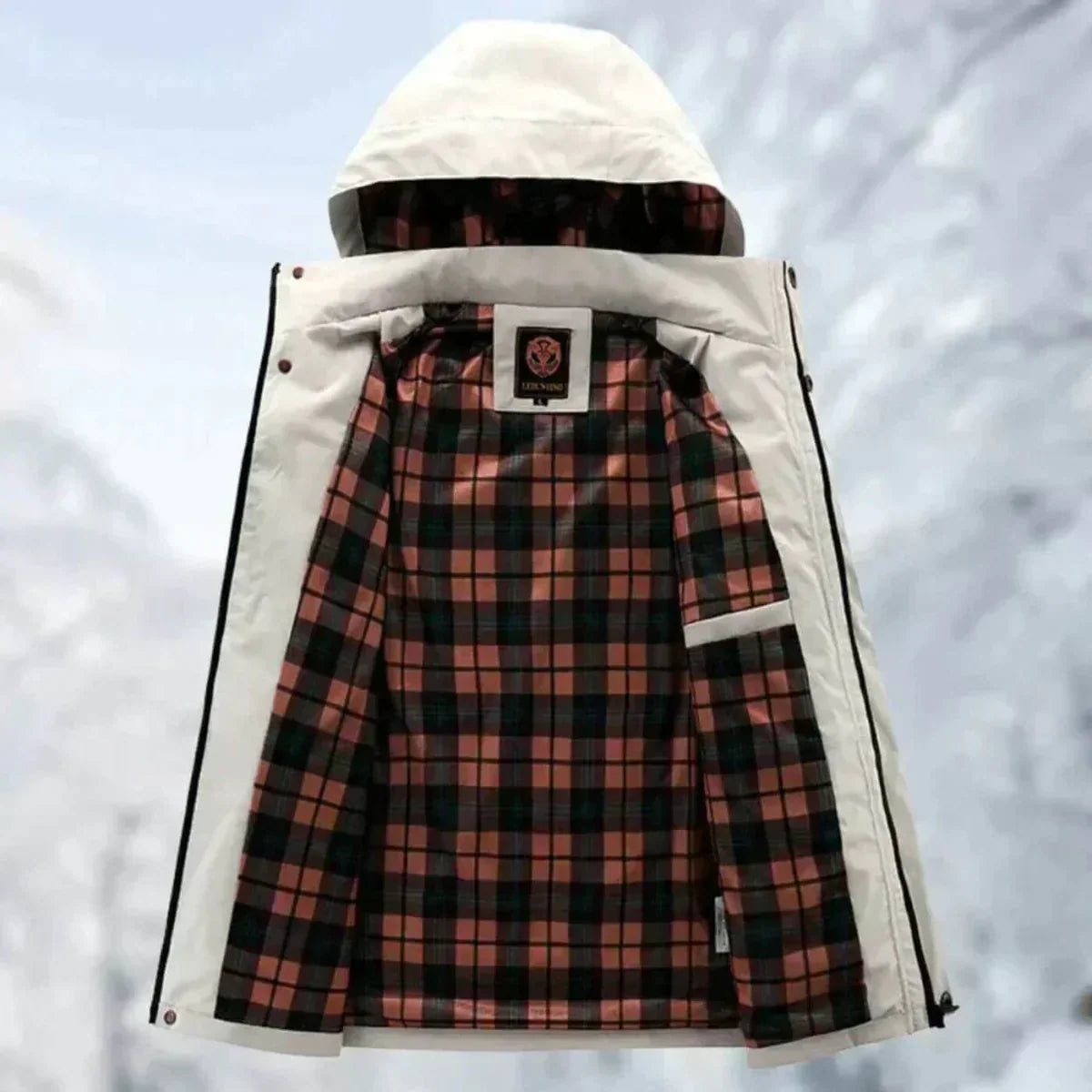 Veste homme imperméable et coupe-vent à capuche, du XS au 4XL