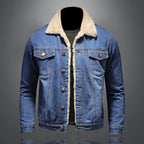 Veste homme doublée à boutons, bleu ou bleu marine, bleu 01